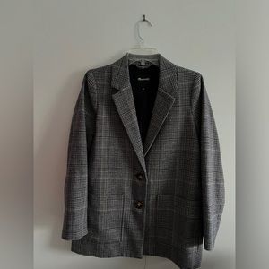 Madewell Plaid Blazer Size M